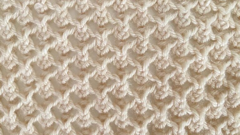 №7 Lace Knitting Pattern for beginners - tutorial