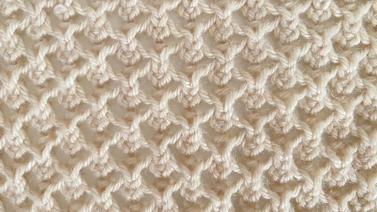 №7 Lace Knitting Pattern for beginners - tutorial