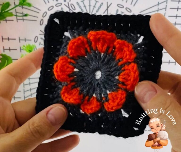 Crochet Unusual Granny Square – Tutorial #6
